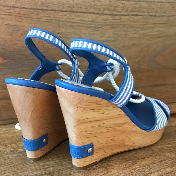 Lauren by Ralph Lauren nautical espadrille wedges - Picture 6 of 8